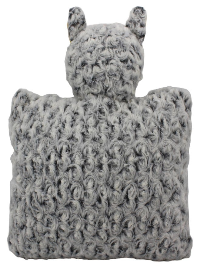 تيكلز وسادة بومة محشوة ناعمة من القطيفة، هدية مثالية لأعياد ميلاد الأطفال (الحجم: 35 سم، اللون: رمادي) - Image 3